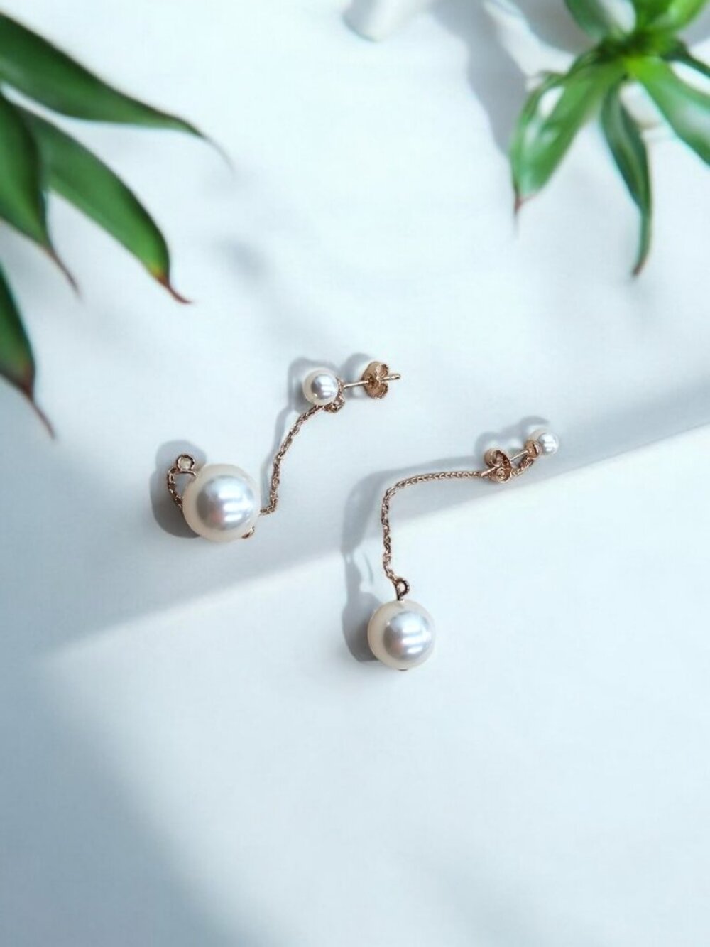 BLACKPINK JENNY'S SILVER PEARL EARRING
